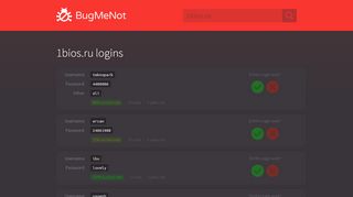 
                            5. 1bios.ru logins - BugMeNot