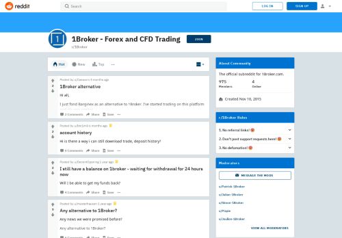 
                            7. 1Broker - Forex and CFD Trading - Reddit