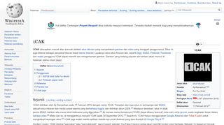 
                            6. 1CAK - Wikipedia bahasa Indonesia, ensiklopedia bebas