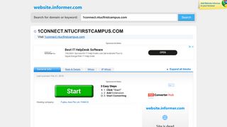 
                            8. 1connect.ntucfirstcampus.com at Website Informer. Visit 1 Connect ...