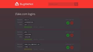 
                            1. 1fake.com logins - BugMeNot