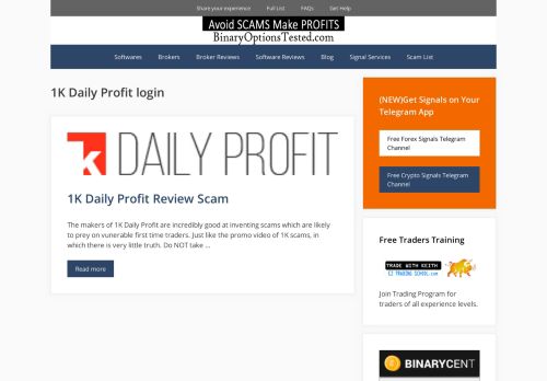 
                            13. 1K Daily Profit login - BO Tested