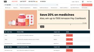 
                            6. 1mg Coupons, Offers for Pharmacy, Lab Test & Health Care Products