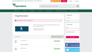 
                            10. 1mg Reviews and Feedback- Page 1 - TopCashback