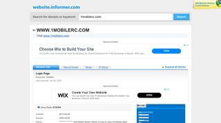 
                            4. 1mobilerc.com at WI. Login Page - Website Informer