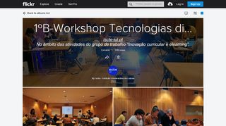 
                            9. 1ºB-Workshop Tecnologias digitais, ambientes online e e-learning no ...