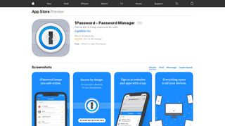 
                            6. 1Password - Password Manager on the App Store - iTunes - Apple