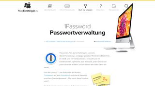 
                            6. 1Password – Passwortverwaltung - MacEinsteiger.de