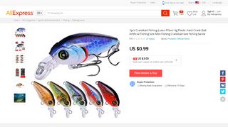 
                            9. 1pcs Crankbait Fishing Lures 47mm 4g Plastic Hard Crank Bait ...