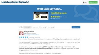 
                            7. 1profitring.com Review - What Users Say? - LeadsLeap
