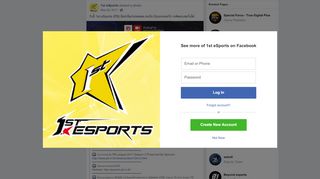 
                            8. 1st eSports - วันนี้ 1st eSports (PB) มีแข่งขันถ่ายทอดสด... | Facebook