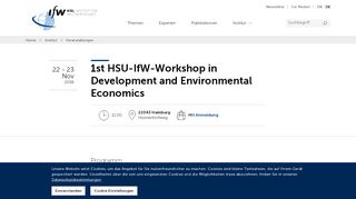 
                            13. 1st HSU-IfW-Workshop in Development and Environmental Economics