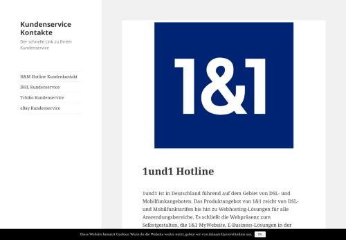 
                            11. 1und1 Hotline - Kundenservice Kontakte