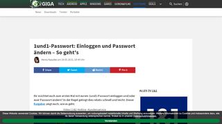 
                            7. 1und1-Passwort: Einloggen und Passwort ändern – So geht's – GIGA