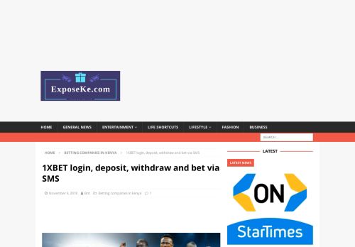 
                            12. 1XBET login, deposit, SMS withdraw and bet via SMS - ExposeKe
