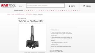 
                            7. 2-9/16 In. Selfeed Bit | Self Feed Bits | Power Tools and Accessories ...