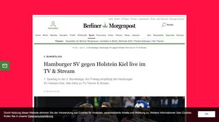
                            9. 2. Bundesliga: Hamburger SV gegen Holstein Kiel live im TV & Stream ...