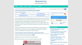
                            5. 2 Cara Cek Kuota dan Pulsa Mifi Andromax M2P | ModemAsli.Com
