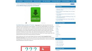 
                            5. 2 Cara Melihat Siapa yang Kepo di Facebook | Cara Android