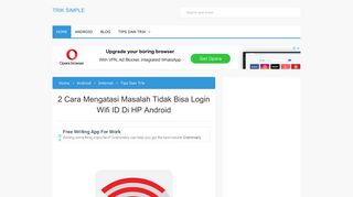 
                            2. 2 Cara Mengatasi Masalah Tidak Bisa Login Wifi ID Di HP Android ...