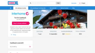 
                            6. 2% Cashback bij Interhome | Altijd de hoogste cashback - Cashback XL