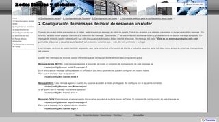 
                            6. 2. Configuración de mensajes de inicio de sesión en un router ...