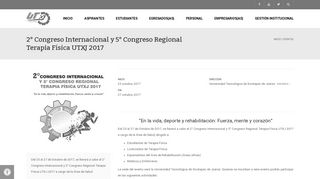 
                            8. 2° Congreso Internacional y 5° Congreso Regional Terapia Física ...