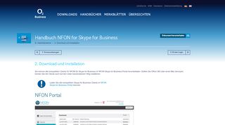
                            11. 2. Download und Installation, Handbuch NFON for Skype for Business ...
