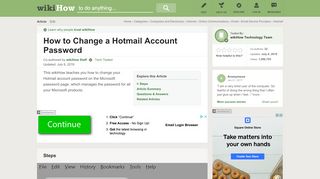 
                            9. 2 Easy Ways to Change a Hotmail Account Password - wikiHow