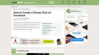 
                            6. 2 Easy Ways to Create a Group Chat on Facebook - wikiHow