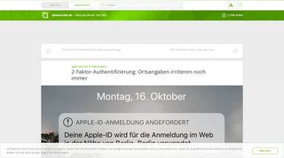 
                            8. 2-Faktor-Authentifizierung: Ortsangaben irritieren noch immer › iphone ...