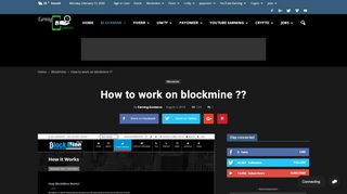 
                            12. 2. How to works on blockmine ? - Earning Guidance