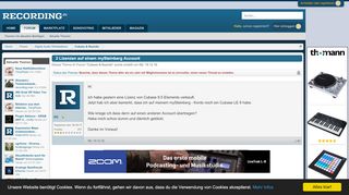 
                            9. 2 Lizenzen auf einem mySteinberg Account | Recording.de