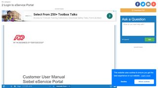
                            12. 2 Login to eService Portal | manualzz.com