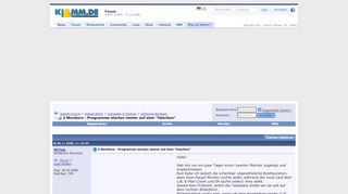 
                            6. 2 Monitore - Programme starten immer auf dem 
