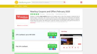 
                            11. 2 Nearbuy Coupons & Offers - Verified 27 minutes ago - DealSunny