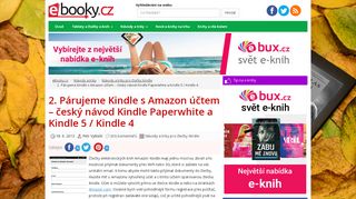 
                            8. 2. Párujeme Kindle s Amazon účetm – český návod Kindle Paperwhite ...