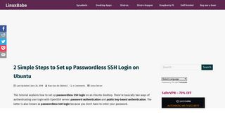 
                            2. 2 Simple Steps to Set up Passwordless SSH Login on Ubuntu