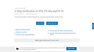 
                            6. 2-Step Verification on PS3, PS Vita and PS TV - PlayStation