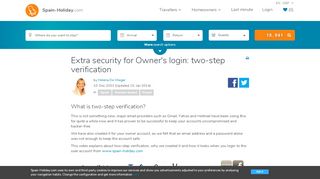 
                            4. 2 step verification process for owner's login - Spain Holiday