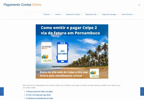 
                            4. 2 via Celpe - Atendimento para ter ao dia 2ª Via de Conta de Luz -