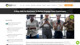 
                            12. 2 Way SMS for Business to Better Engage Your Customers. - GoFax