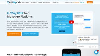 
                            8. 2-Way SMS Text Messaging - DialMyCalls