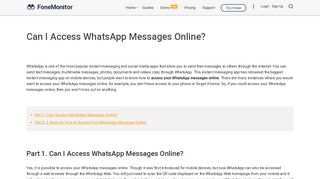 
                            4. 2 Ways on How to Access WhatsApp Messages Online? - FoneMonitor