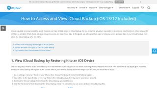 
                            9. 2 Ways to Access and View iCloud Backup (iOS 12 Supported)