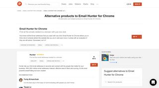 
                            12. 20 Alternatives to Email Hunter for Chrome for Chrome Extensions ...