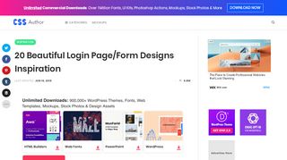 
                            5. 20 Beautiful Login Page/Form Designs Inspiration - CSS Author