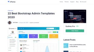 
                            9. 20+ Best Bootstrap Admin Templates 2019 - aThemes