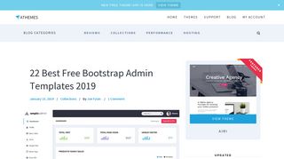 
                            7. 20+ Best Free Bootstrap Admin Templates 2019 - aThemes