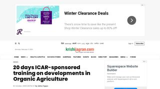 
                            6. 20 days ICAR-sponsored training on developments in Organic ...